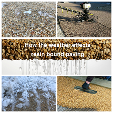 How the weather effects resin bound paving