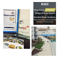 SureSet Takes Home the Design & Build Award for Best Permeable Resin Bound Paving Company 2023