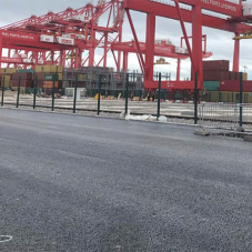 Fibre reinforced concrete for deep water container terminal