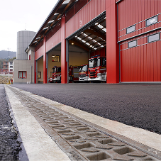 The importance of correct storm drainage in a fire station