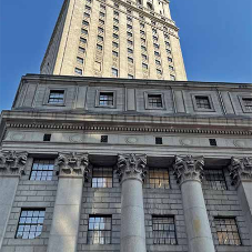 Reinforcement at the Thurgood Marshall Federal Courthouse in New York