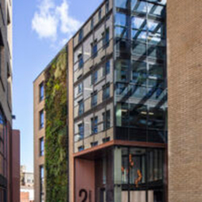 A dynamic yet secure entrance to Bristol's new vibrant office building