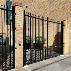 Security Gates designed and installed in North West London by Shaw Security.