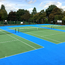 Oakhill Park Tennis Court resurfacing project