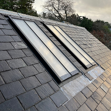 Clement Conservation Rooflights installed into Welsh slate roof