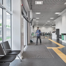 Tailored Railway Entrance Matting Solutions at Reading Green Park