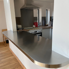 GEC Anderson Stainless Steel Counter And Splashbacks In St Mary’s Church, Wivenhoe
