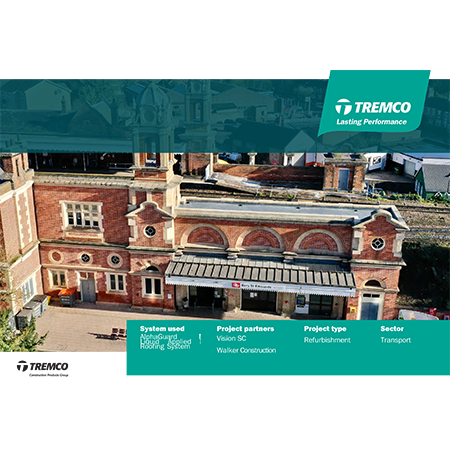 Tremco's AlphaGuard Roofing System chosen for Bury St Edmunds Train Station