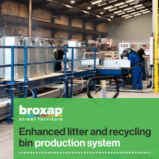 Creating cleaner communities through efficient litter and recycling bin production