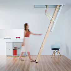 Wooden loft ladders