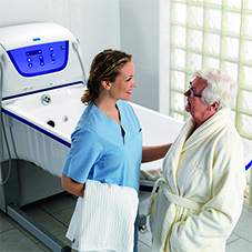 Rhapsody® height adjustable recumbent bath