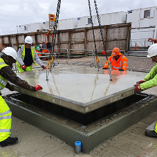 Precast concrete cover slabs