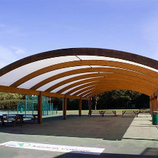 Bespoke Structural Glulaminated Timber Canopies