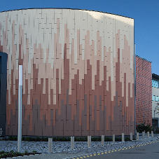 Terracotta rainscreen cladding and baguettes