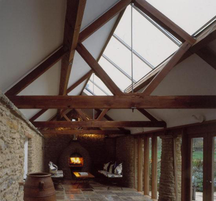 VITRAL rooflights bring natural light this converted barn