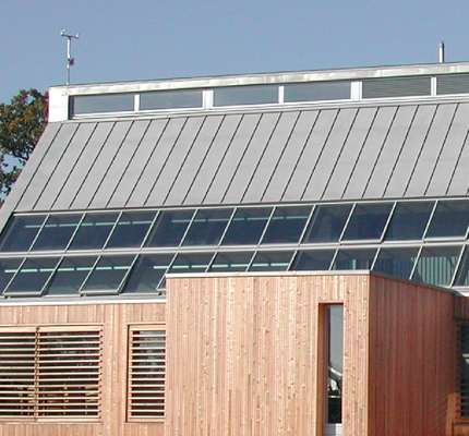 Roof glazing provides natural ventilation