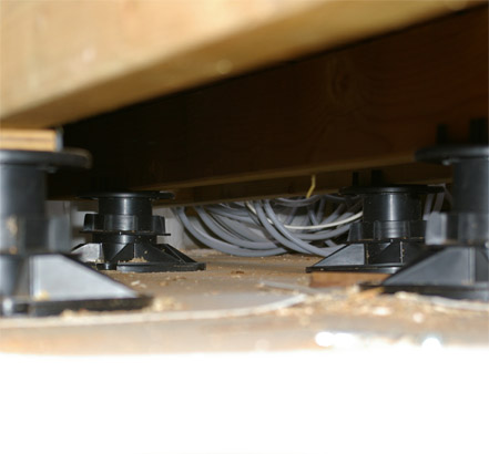 Wires and unsightly services were hidden and fixed beneath the battens out of view