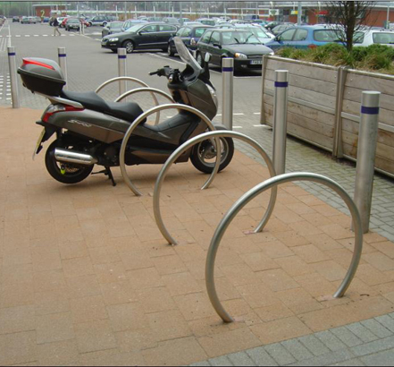 Stainless-steel cycle stands