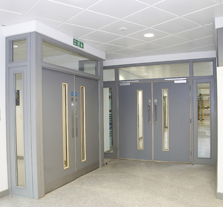 Lloyd Worrall's architectural ironmongery was used throughout the Faculty of Health