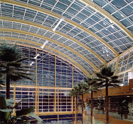 Seven Novum structural and glazing systems were used