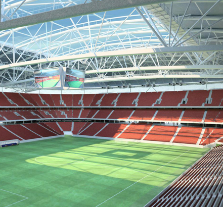 Swedbank arena for football, concerts, and other events in the Nordic region