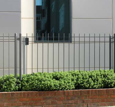 Anticlea panels and posts are polyester powder coated in matt, Mica-Grey