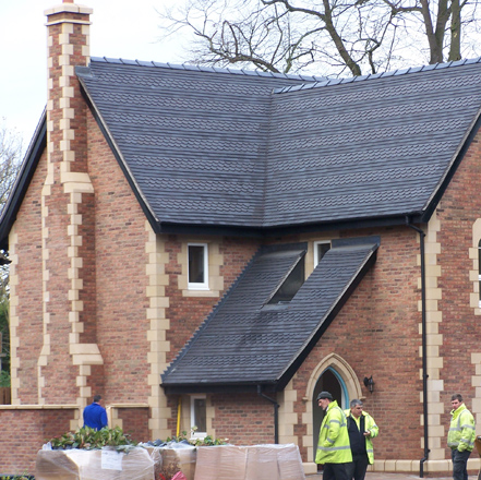 Ilam Stone worked with the architect to get the windows matched exactly as the originals.