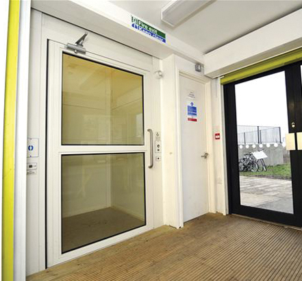 The Stannah lift at The View Tube in East London