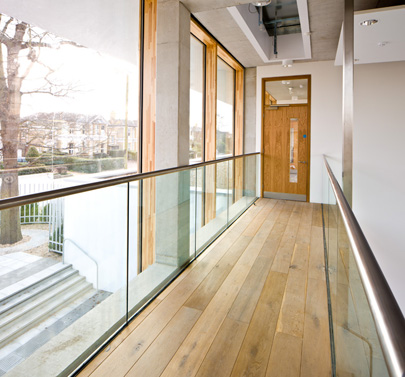 Featured staircase installed at the Ryde School, Isle of Wight by M&G Olympic