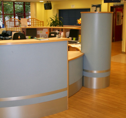 Bournemouth Hospital Outpatients Reception Counter