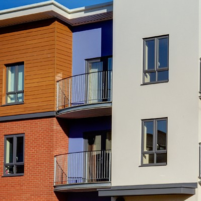 Casement windows for Walsall social housing project