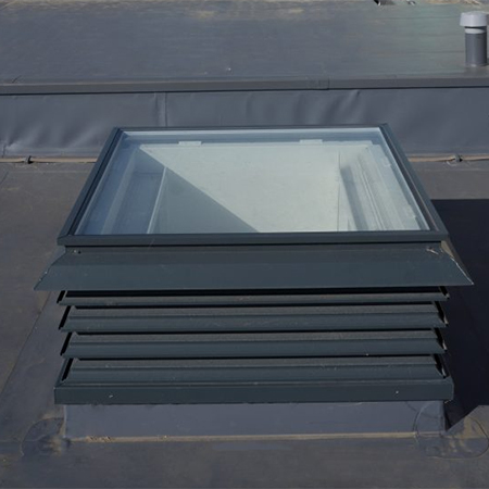 Ventilation rooflight turrets for London School