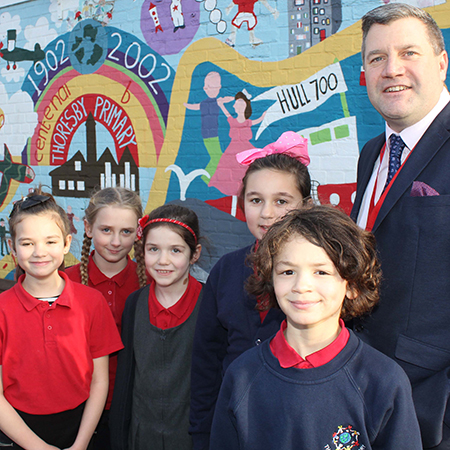 Crown celebrates school spirit at Thoresby Primary