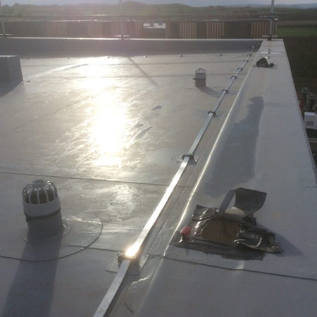 Roof membrane for workers at Hinkley Point C