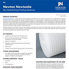 NEWTON 803 - Non-Meshed Damp Proofing Membrane