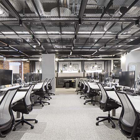 Mesh Metal Tile And Grid System Creates Industrial Aesthetic