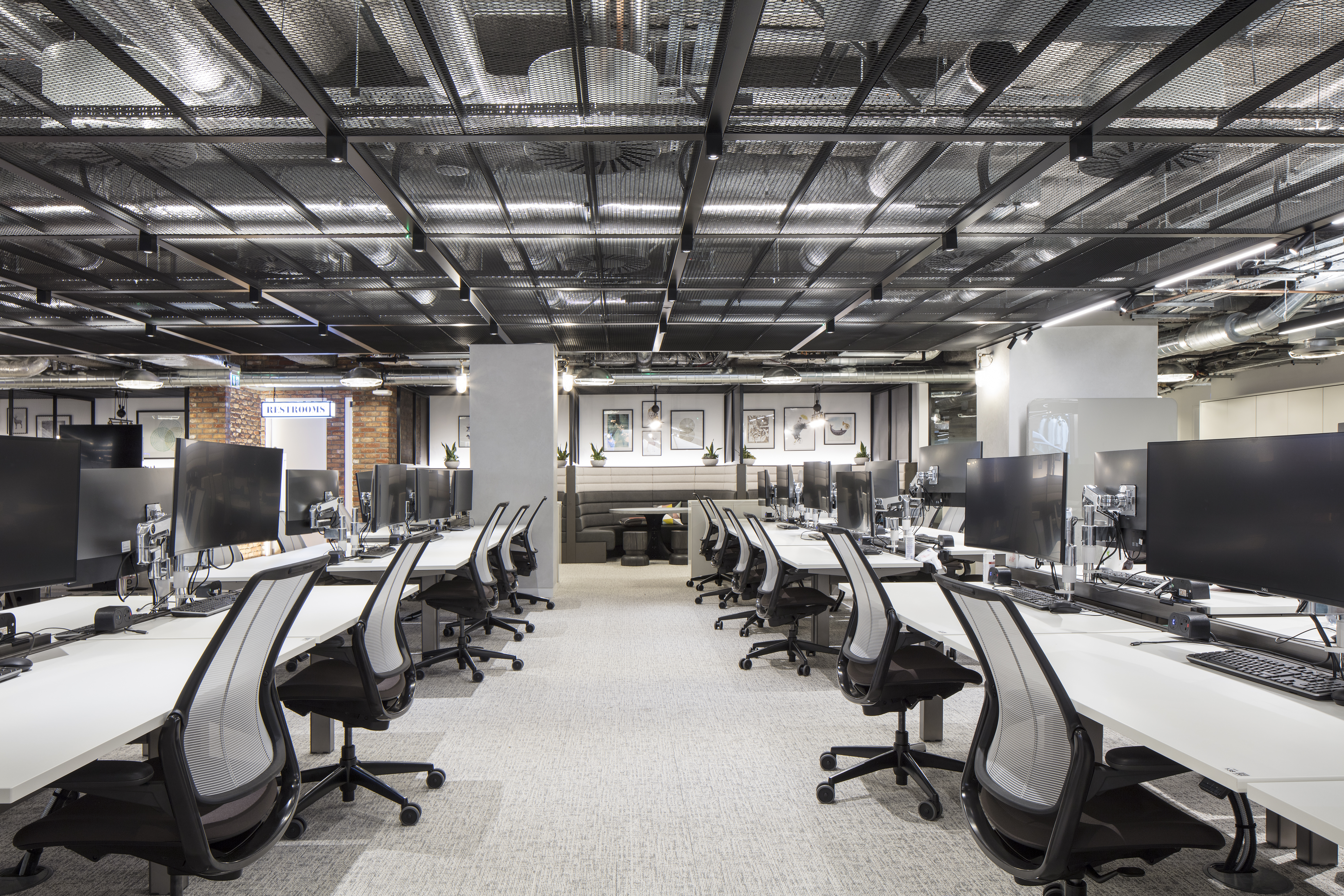 Mesh Metal Tile And Grid System Creates Industrial Aesthetic