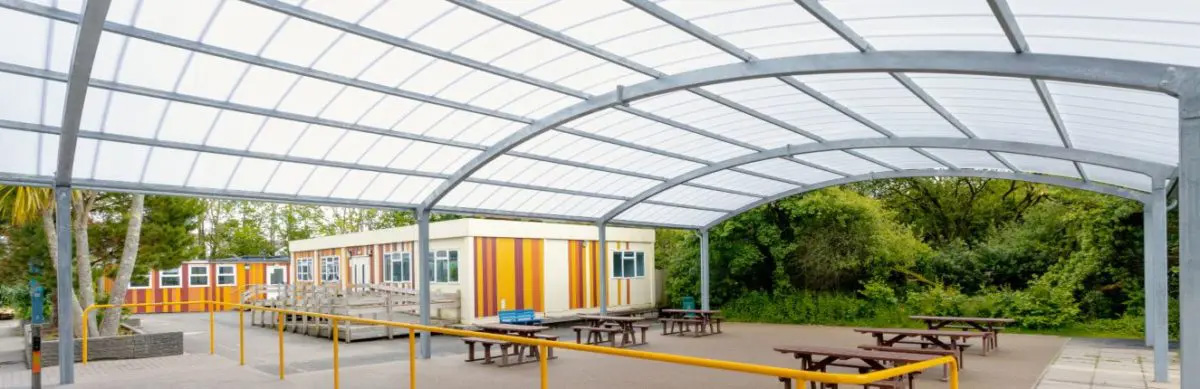 Mounts Bay Academy in Cornwall Installs Dining Shelter