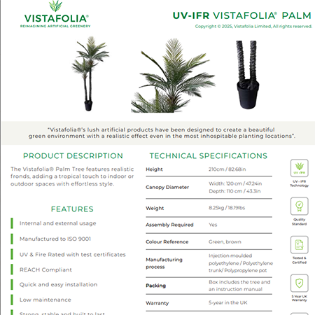 UV-IFR VISTAFOLIA PALM