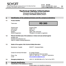 RD 30® Safety Datasheet