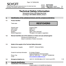 RESTOVER® Safety Datasheet
