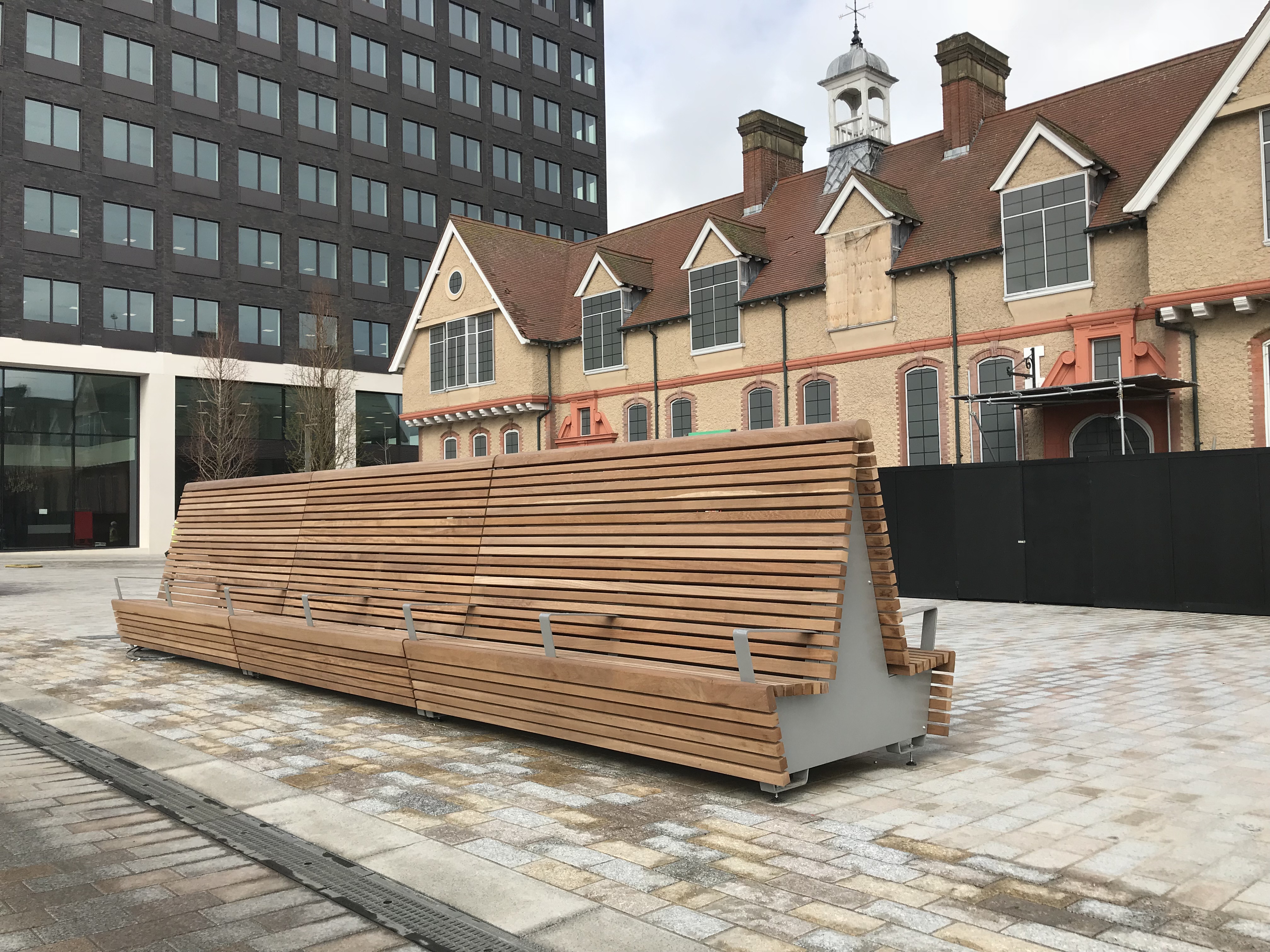 Comfortable High Back Double Sided Seating For Royal Albert Dock