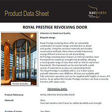 Royal Prestige revolving door
