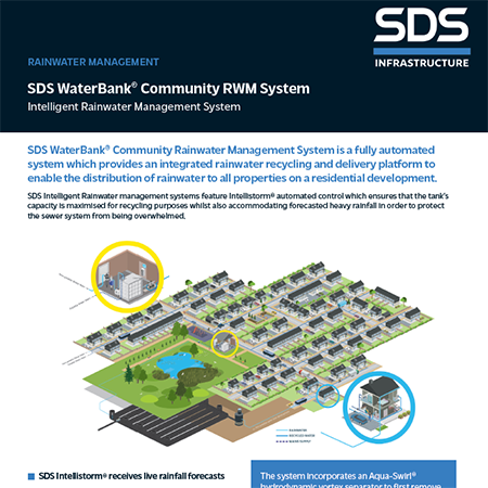 SDS WaterBank® Community RWM System Intelligent Rainwater Management System