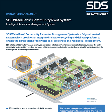 SDS WaterBank® Community RWM System Intelligent Rainwater Management System
