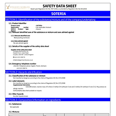 Soteria Safety Data Sheet