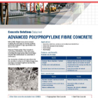 CEMEX Readymix Advanced Polypropylene Fibre Concrete