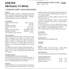 Koster Elastic White