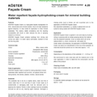 Koster Facade Cream