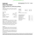Koster Glass Fibre Mesh